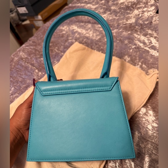 JACQUEMUS Turquoise La Montagne ‘Le Chiquito Moyen’ Bag - Picture 5 of 11